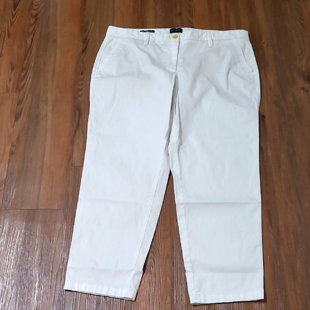 Talbots White Chinos Crisp Lightweight Cotton used good condition for‎ womenzise